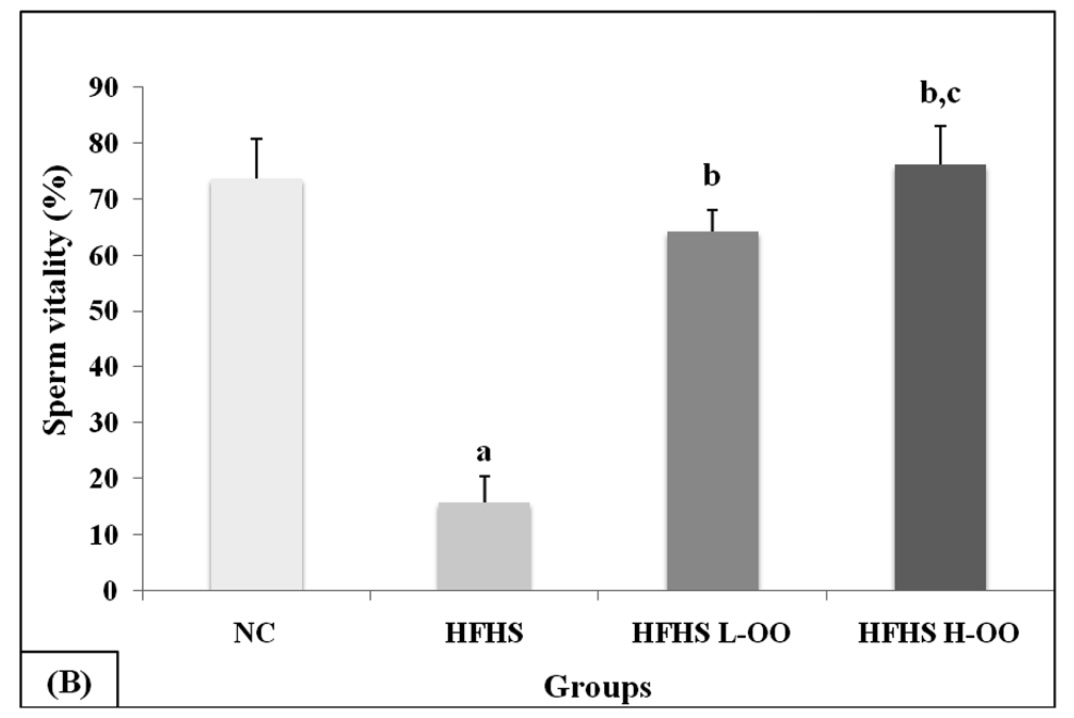 Graphical Abstract オレアスターオイル（Olea europaea sylvestris）の食事誘発肥満Wistar系雄性ラットの生殖系効率に及ぼす影響